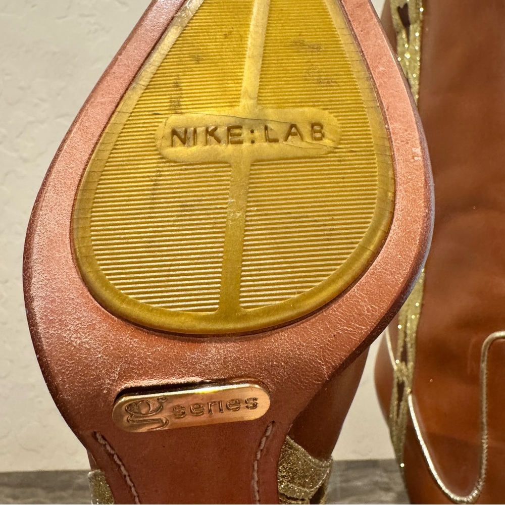 Vintage Cole Haan X Nike Lab G-Series Embellished Leather Cowboy Boots - Picture 10 of 12